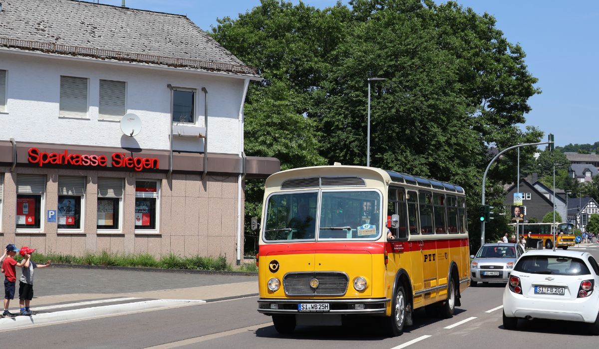 Siegen, Gangloff # SI-WB 25H; Siegen — 130 Jahre erste Motor-Omnibus-Linie (Deuz-Netphen-Siegen)