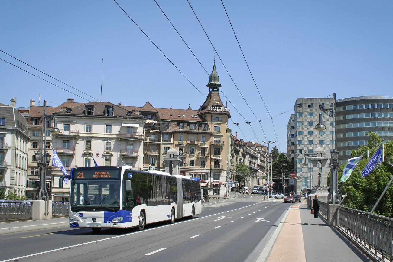 Lausanne, Mercedes-Benz Citaro C2 G # 563