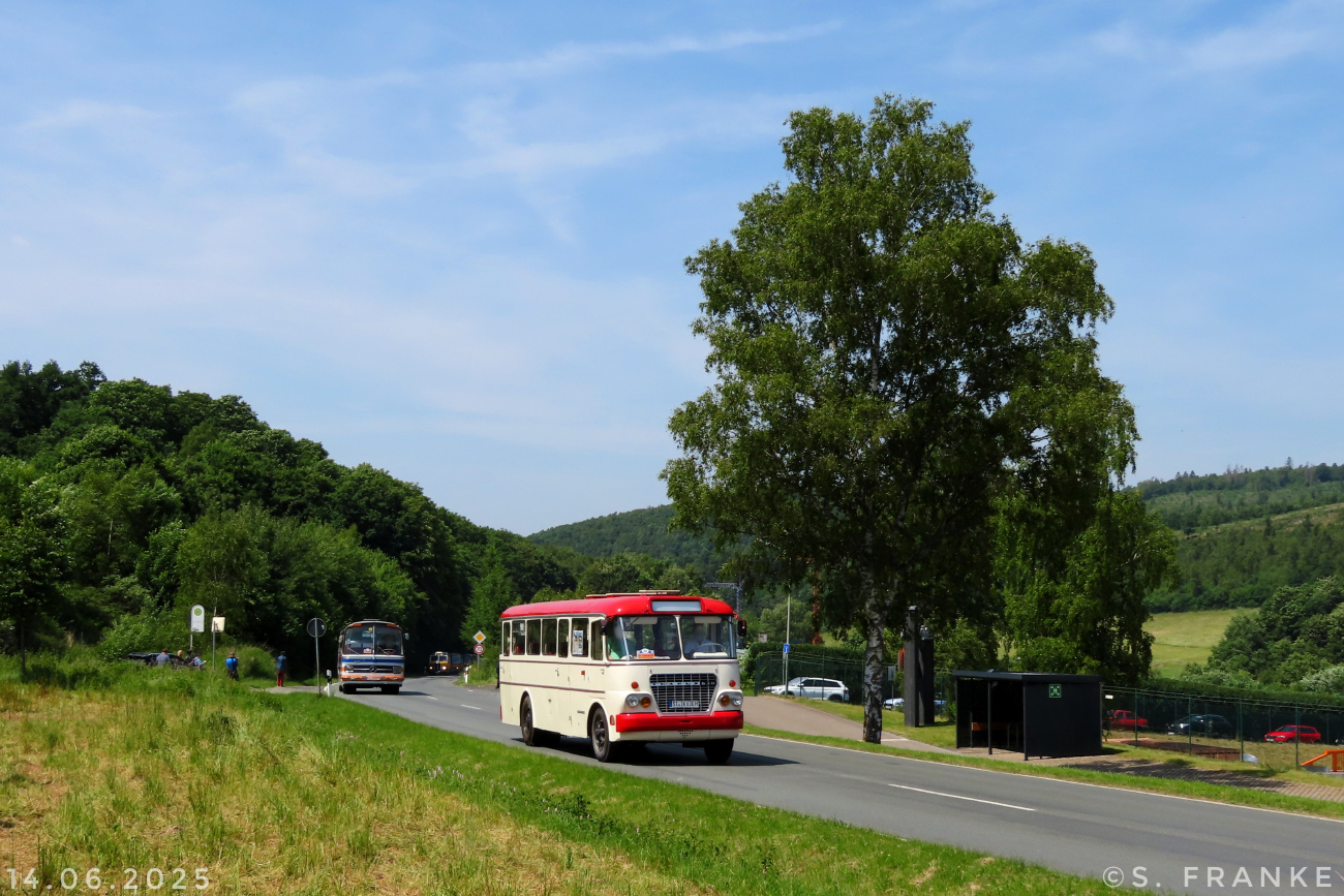 Siegen, Ikarus 630.** # SI-IK 630H; Siegen — 130 Jahre erste Motor-Omnibus-Linie (Deuz-Netphen-Siegen)