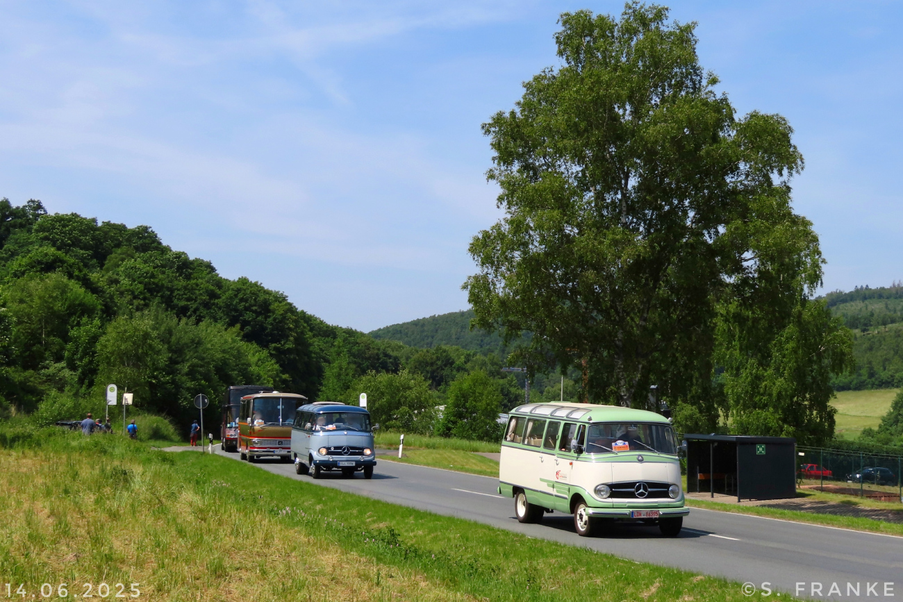 Wetzlar, Mercedes-Benz O319 # LDK-06395; Siegen — 130 Jahre erste Motor-Omnibus-Linie (Deuz-Netphen-Siegen)