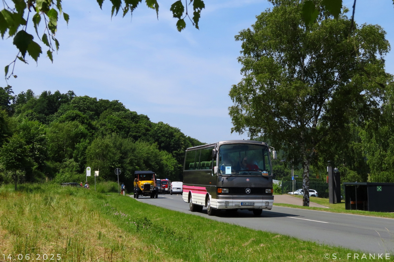 Südliche Weinstraße, Setra S208HA # SÜW-U 604H; Siegen — 130 Jahre erste Motor-Omnibus-Linie (Deuz-Netphen-Siegen)