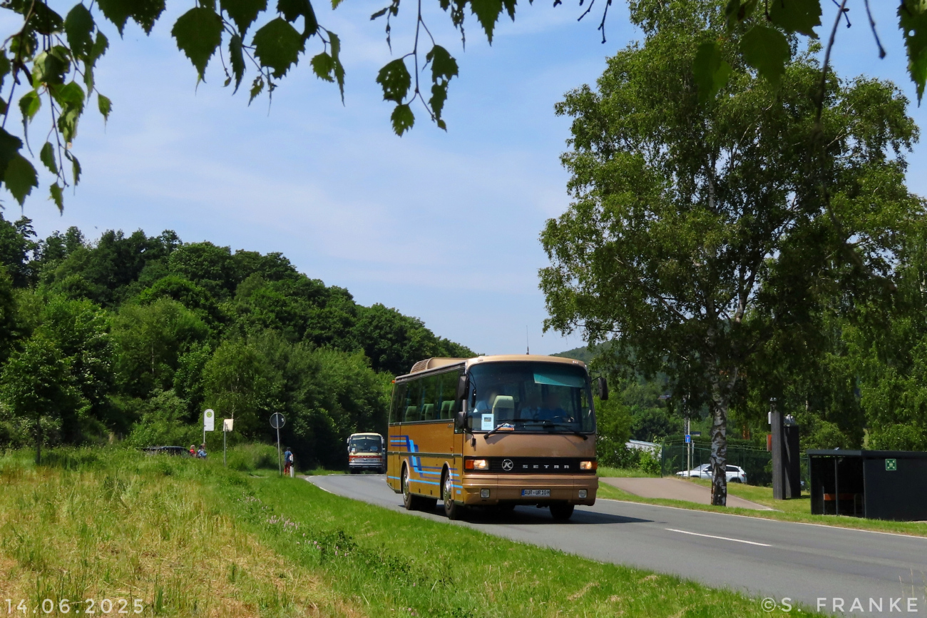 Aurich, Setra S210H # AUR-UR 10H; Siegen — 130 Jahre erste Motor-Omnibus-Linie (Deuz-Netphen-Siegen)