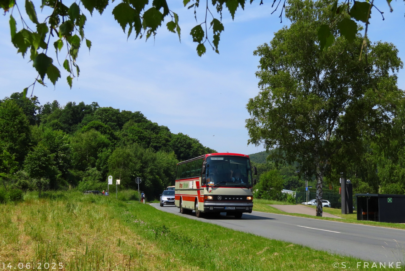Wilhelmshaven, Setra S214HD # WHV-E 59H; Siegen — 130 Jahre erste Motor-Omnibus-Linie (Deuz-Netphen-Siegen)