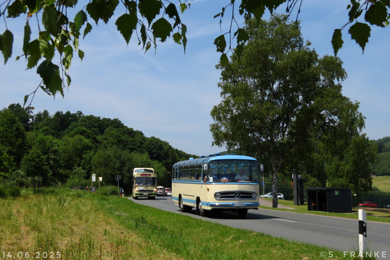 Bad Reichenhall, Mercedes-Benz O321H # LF-O 321H; Siegen — 130 Jahre erste Motor-Omnibus-Linie (Deuz-Netphen-Siegen)
