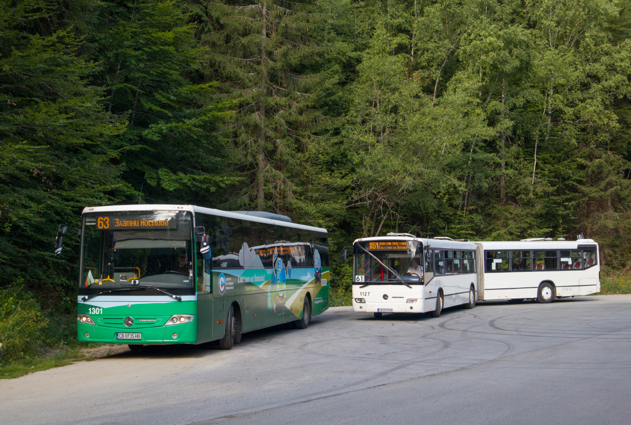 Sofia, Mercedes-Benz Intouro II ME # 1301; Sofia, Mercedes-Benz O345 Conecto I G # 1127