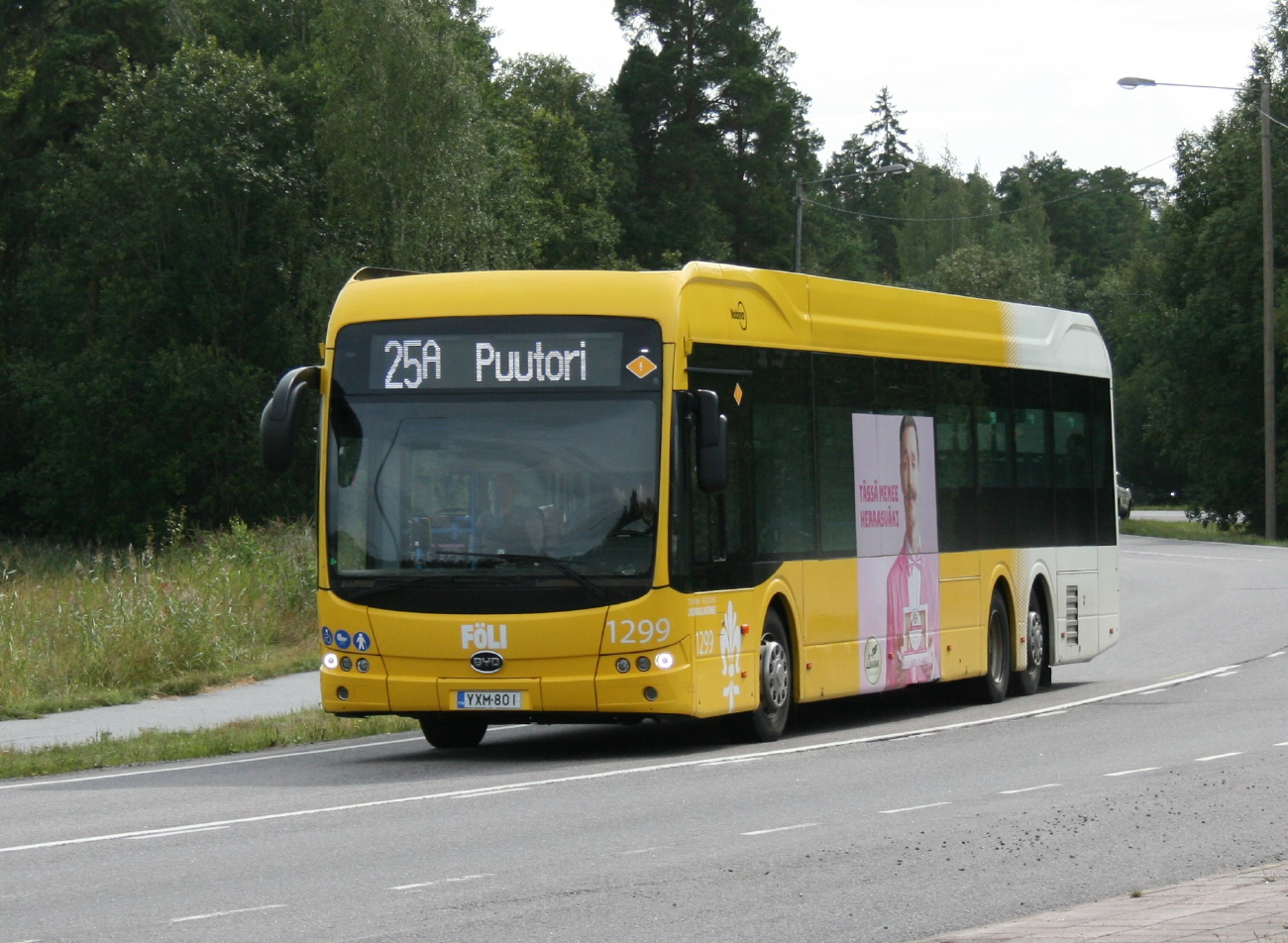 Turku, BYD eBus B15 # 1299