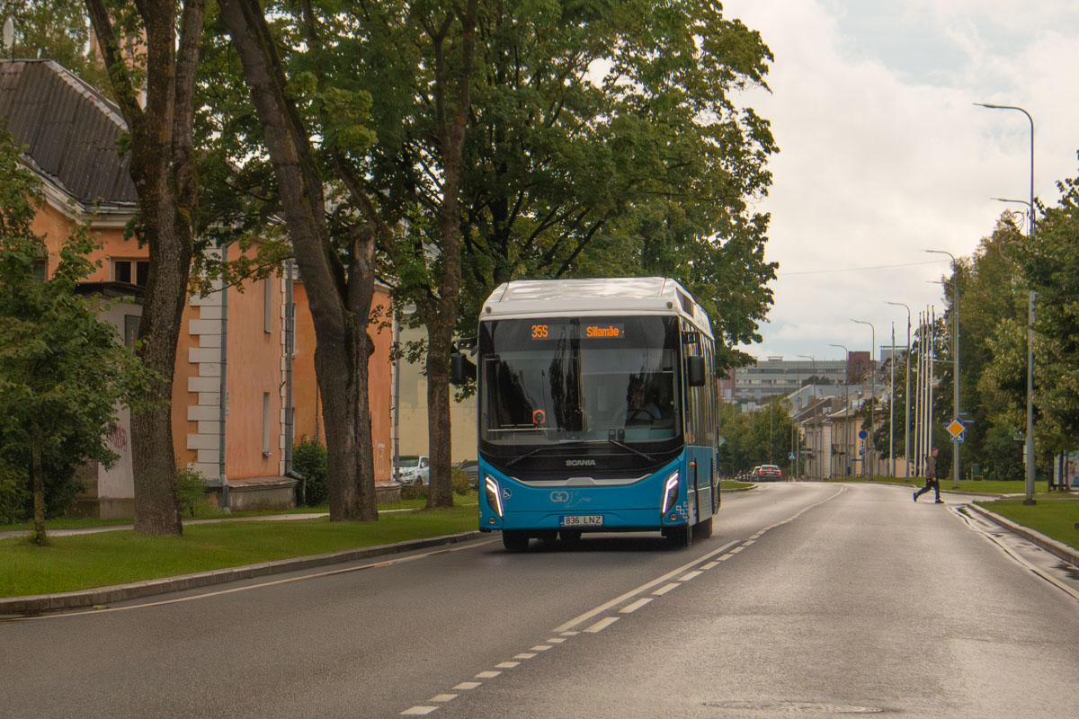 Narva, Scania Fencer f1 CNG # 836 LNZ