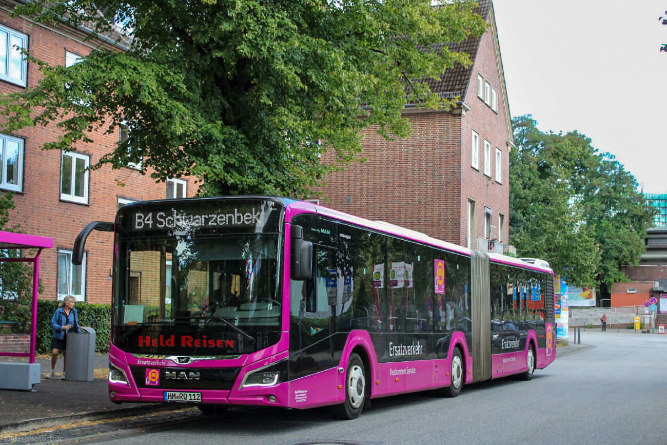Hameln, MAN 18C Lion's City NG360 EfficientHybrid # HM-RQ 112; Potsdam — Ersatzverkehr der Generalsanierung Hamburg-Berlin 2025–2026