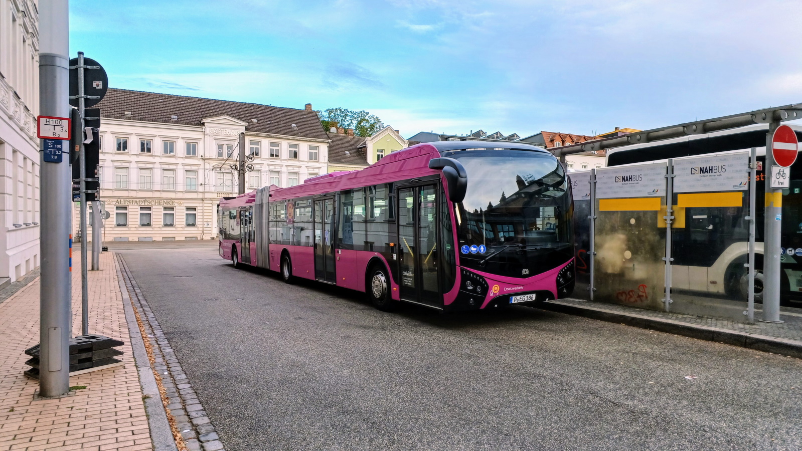 Potsdam, SOR NS 18 # P-EG 186; Potsdam — Ersatzverkehr der Generalsanierung Hamburg-Berlin 2025–2026
