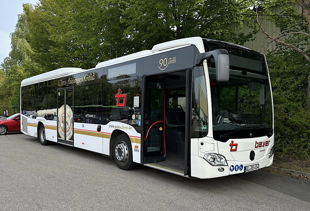 Ulm, Mercedes-Benz Citaro C2 LE Hybrid № 454