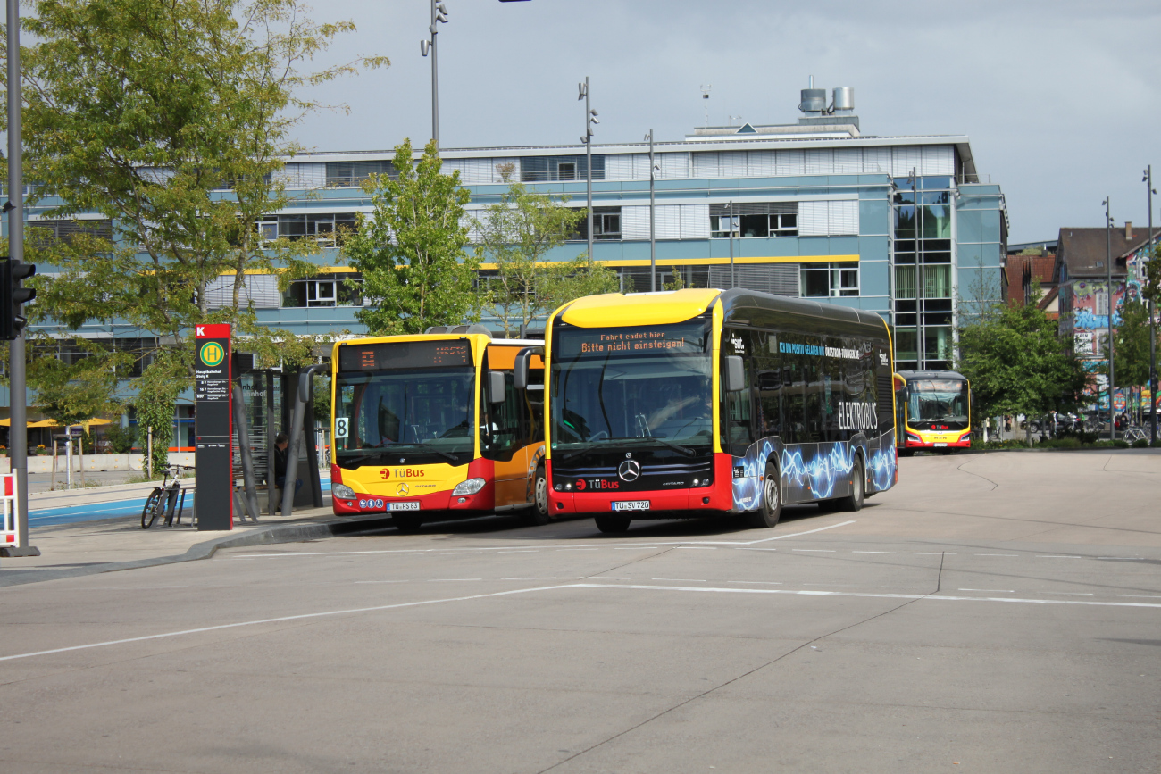 Tübingen, Mercedes-Benz eCitaro # 720; Tübingen, Mercedes-Benz Citaro C2 # TÜ-PS 83
