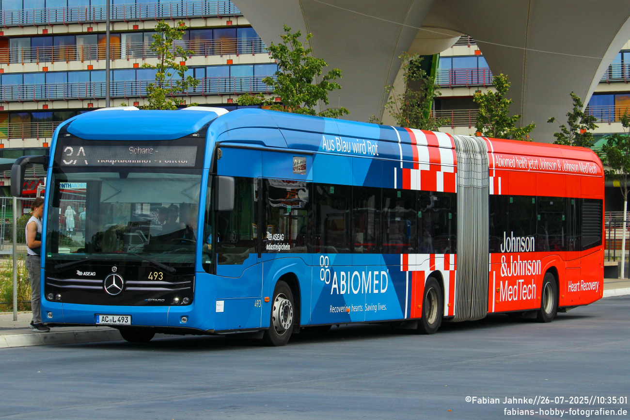 Aachen, Mercedes-Benz eCitaro G # 493