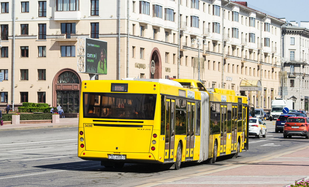 Minsk, MAZ-215.069 # 034398