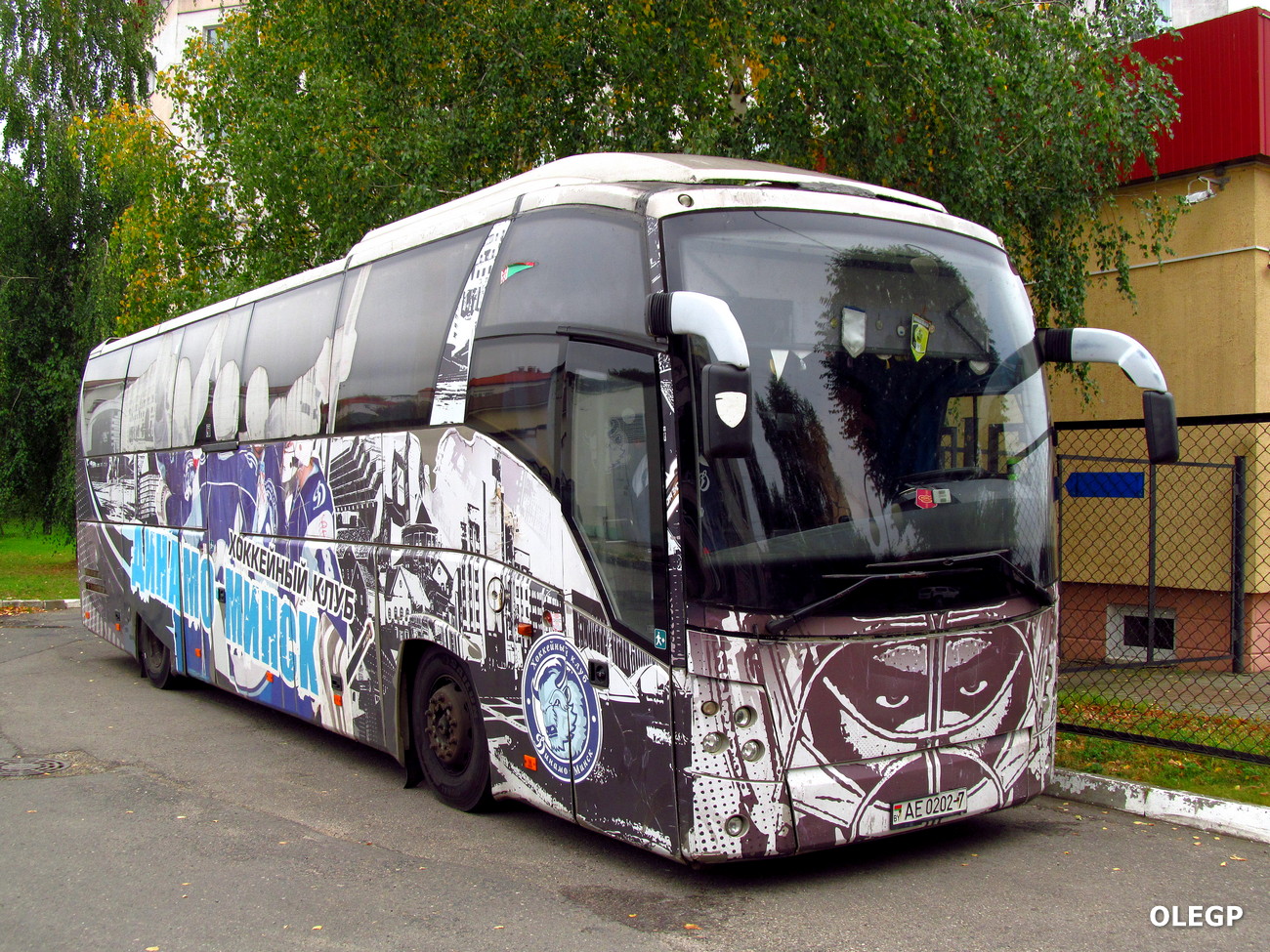 Minsk, MAZ-251.050 # АЕ 0202-7; Buses of sport clubs and national teams