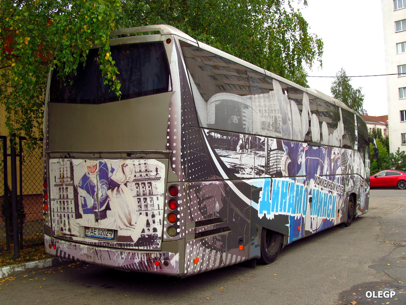 Minsk, MAZ-251.050 # АЕ 0202-7; Buses of sport clubs and national teams