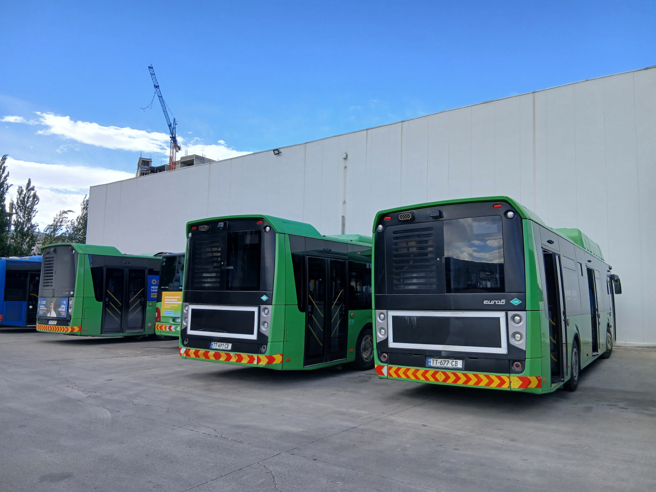 Tbilisi, BMC Procity II 12 CNG # TT-677-CB; Tbilisi, BMC Procity II 12 CNG # TT-491-CB; Tbilisi — Bus Depot N2