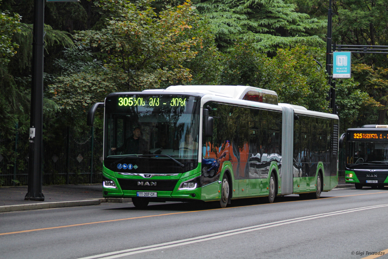Tbilisi, MAN 18G Lion's City NG320 # TT-207-CM; Tbilisi, MAN A47 Lion's City M NL293-10,5 # TT-232-CB; Tbilisi — Новые Автобусы для Тбилиси