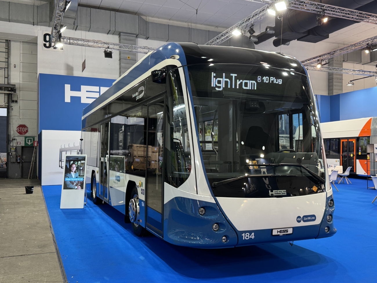 Zurich, Hess LighTram 10 PLUG No. 184; Brussels — Busworld Bruxelles 2025