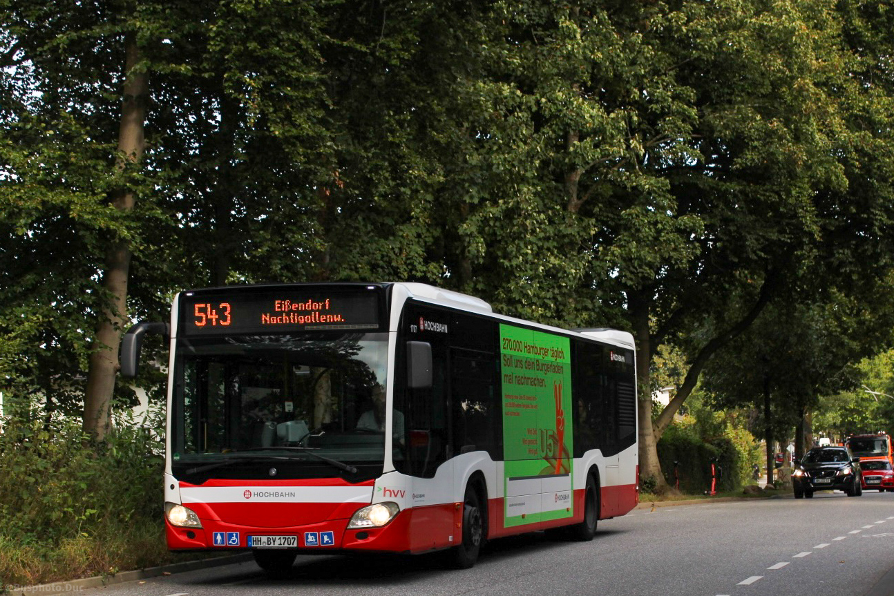 Hamburg, Mercedes-Benz Citaro C2 # 1707