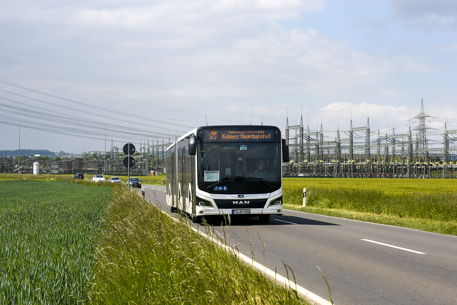 Forchheim, MAN 18C Lion's City NG360 EfficientHybrid # FO-OP 6300; Cologne — Rail Replacement "Linke Rheinstrecke" 05/2025
