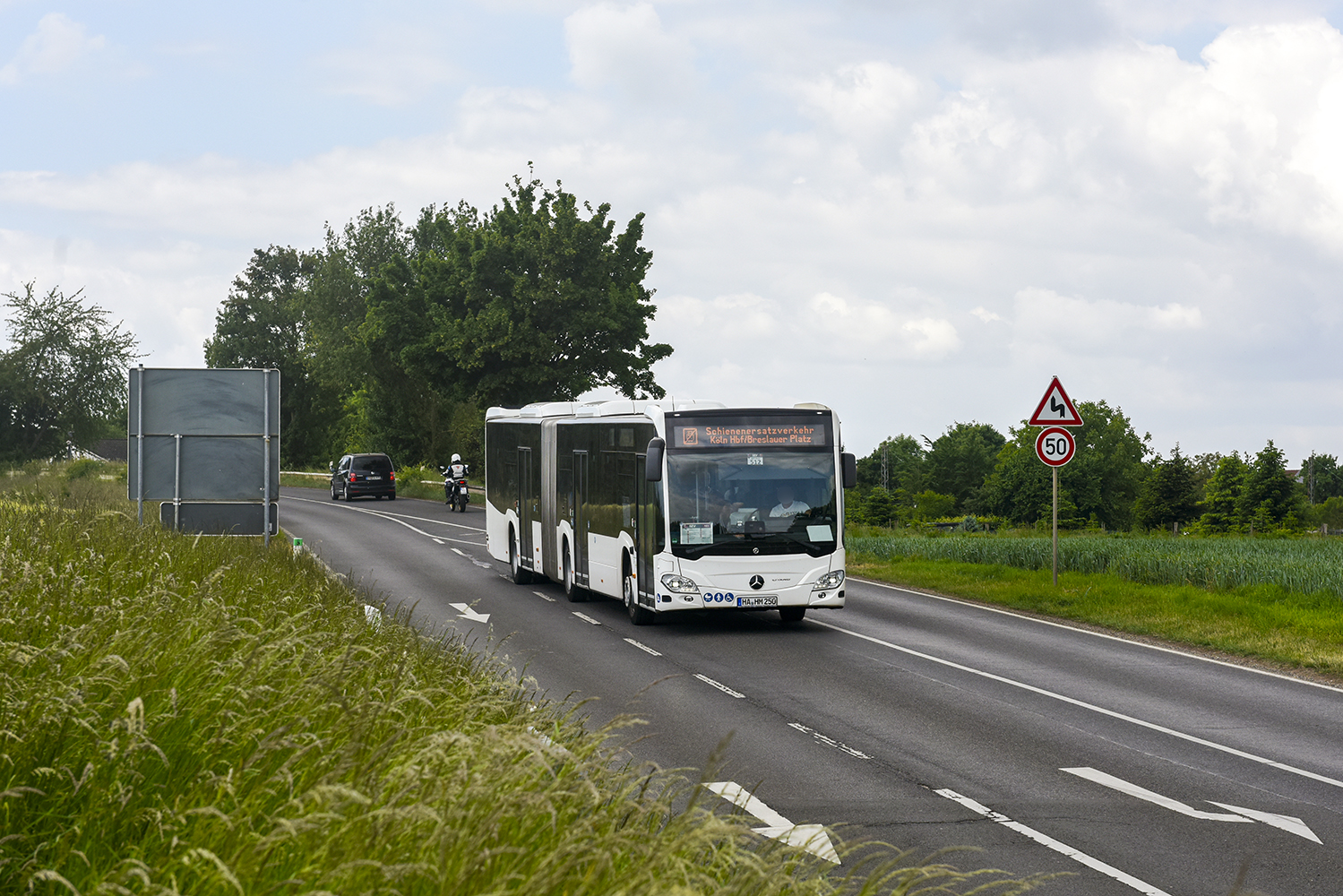 Hagen, Mercedes-Benz Citaro C2 G # 250; Cologne — Rail Replacement "Linke Rheinstrecke" 05/2025