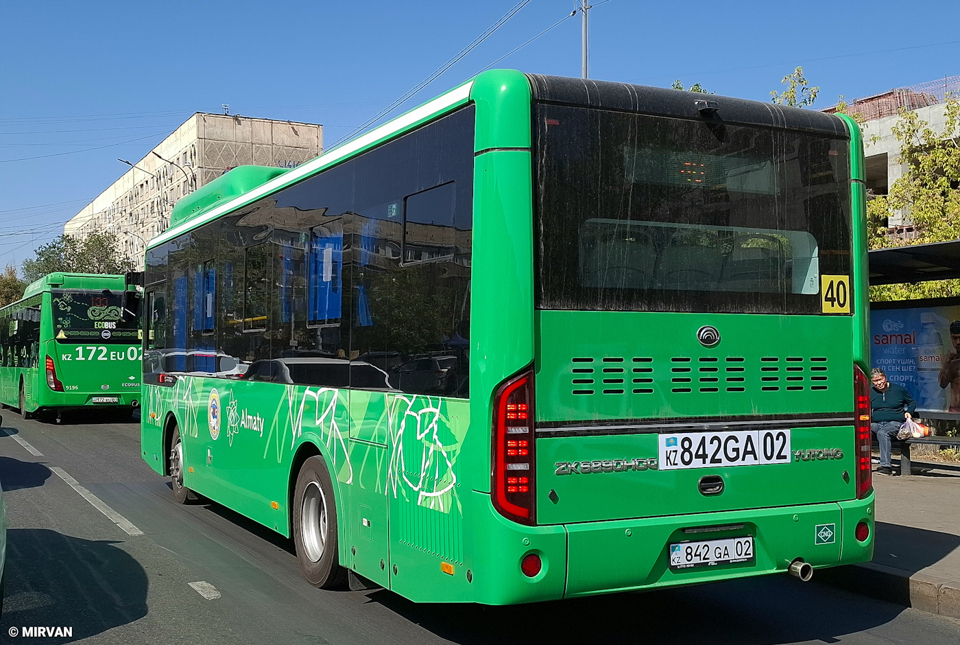 Almaty, Yutong ZK6890HGQ (CNG) # 842 GA 02