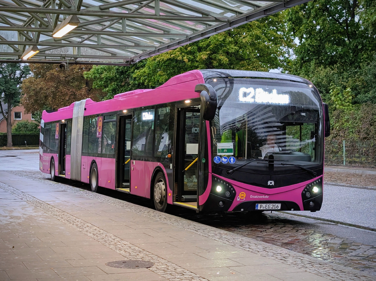 Potsdam, SOR NS 18 # P-EG 206; Potsdam — Ersatzverkehr der Generalsanierung Hamburg-Berlin 2025–2026