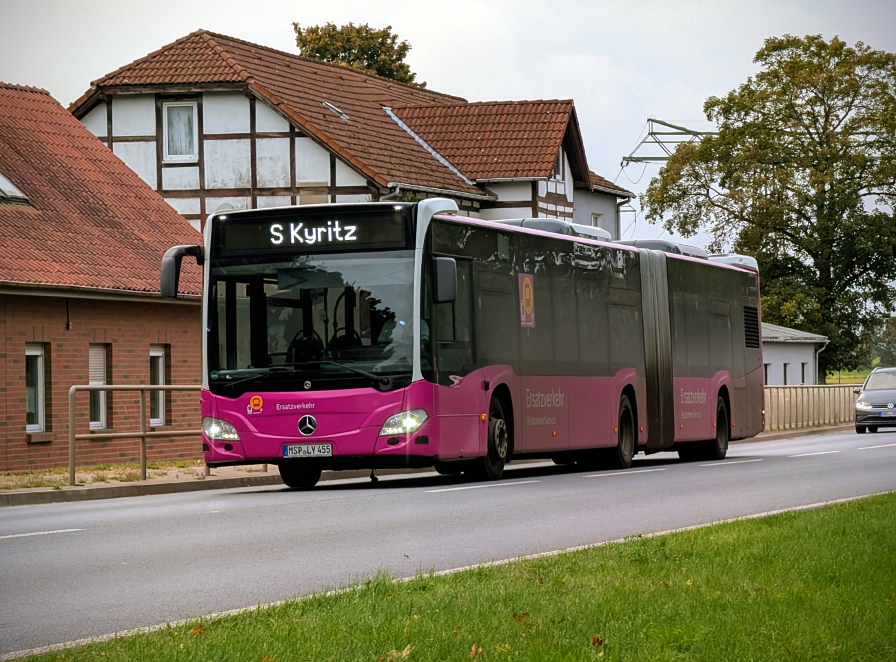 Karlstadt am Main, Mercedes-Benz Citaro C2 G # MSP-LY 455; Potsdam — Ersatzverkehr der Generalsanierung Hamburg-Berlin 2025–2026