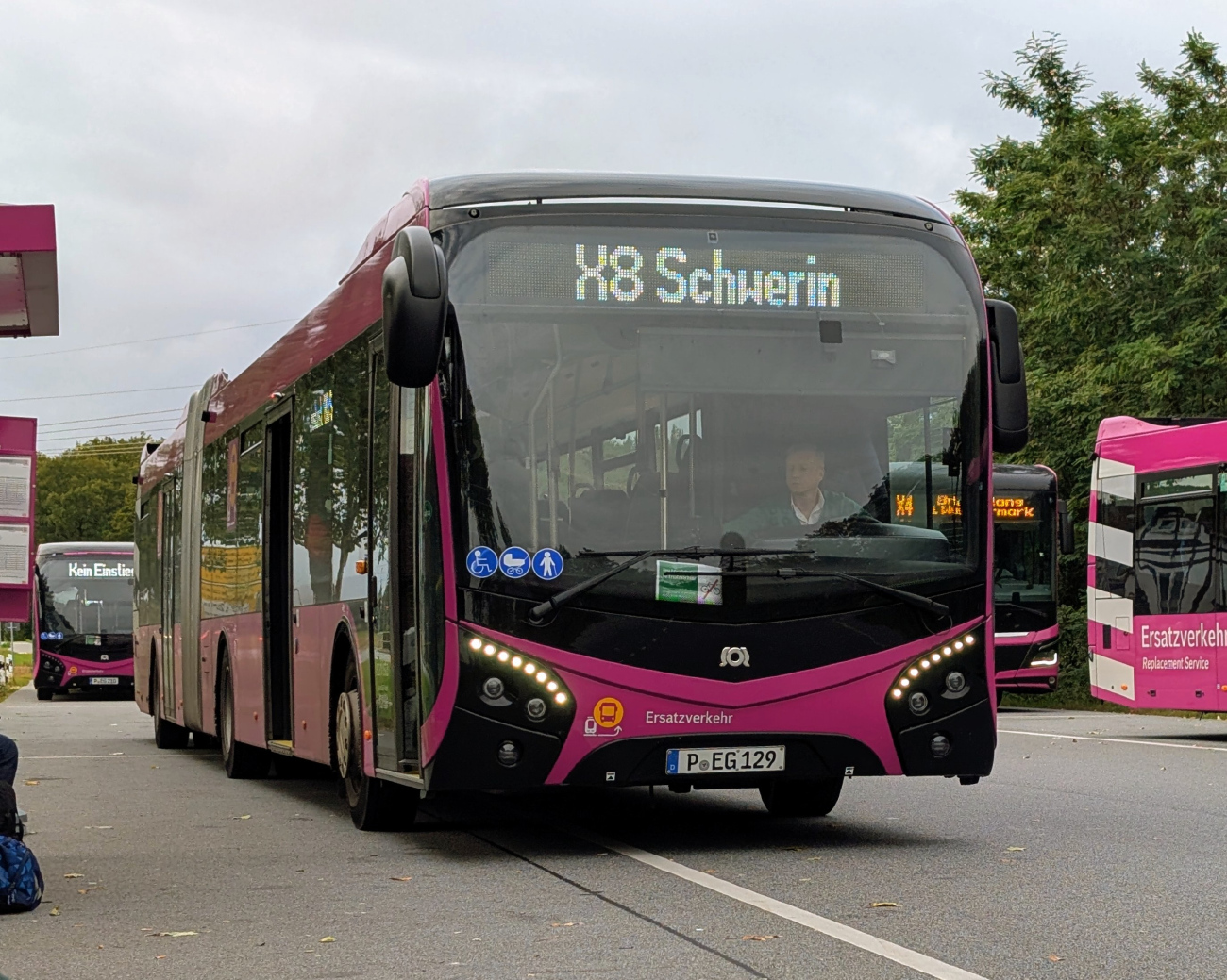 Potsdam, SOR NS 18 # P-EG 129; Potsdam — Ersatzverkehr der Generalsanierung Hamburg-Berlin 2025–2026