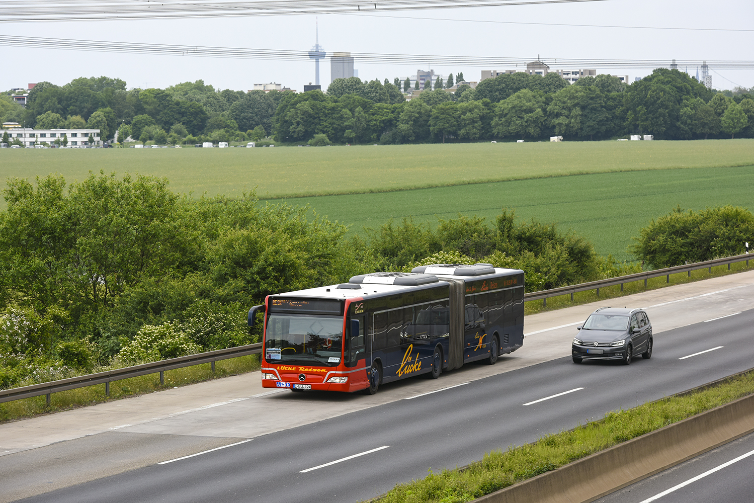 Coesfeld, Mercedes-Benz O530 Citaro Facelift G nr. LH-UL 124; Cologne — Rail Replacement "Linke Rheinstrecke" 05/2025