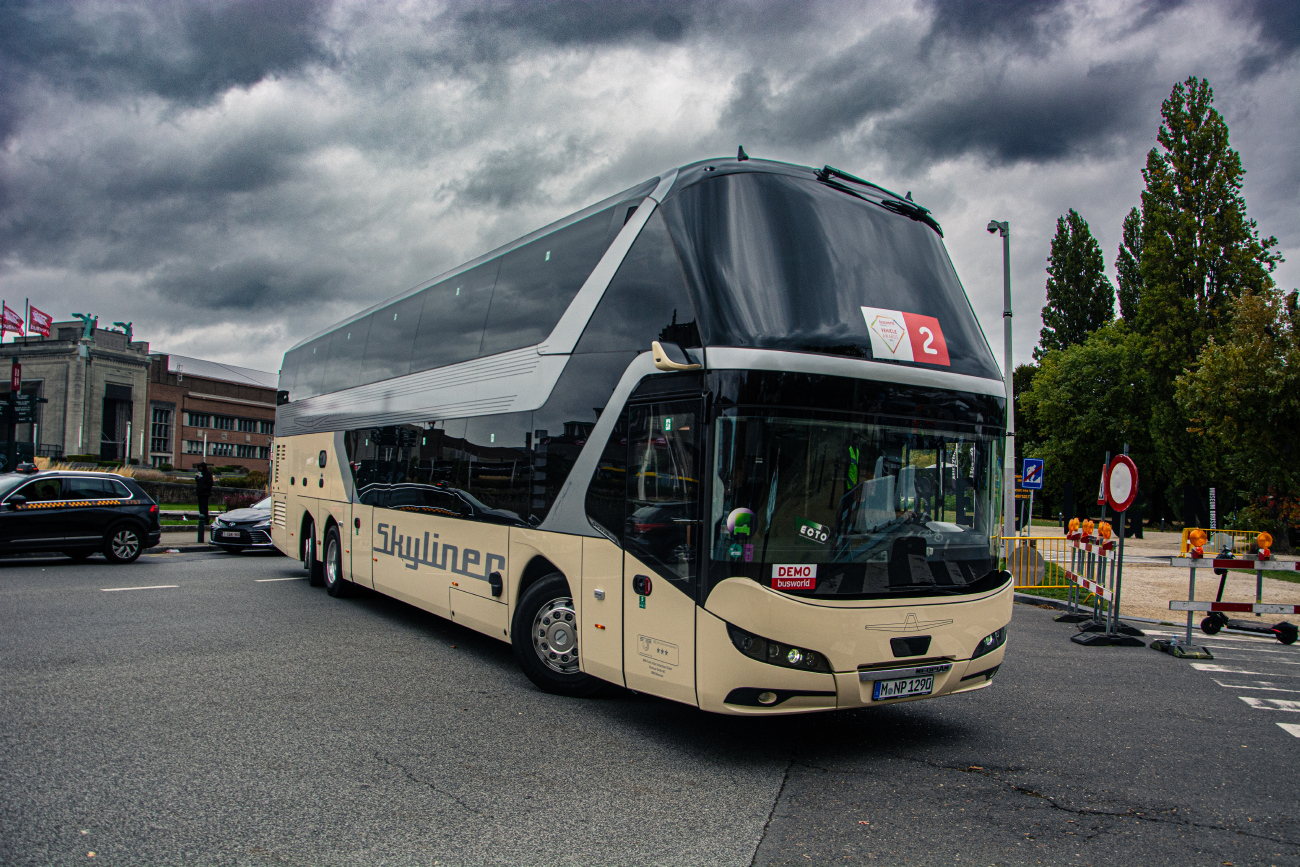 Munich, Neoplan N1222/3L Skyliner # M-NP 1290; Brussels — Busworld Bruxelles 2025