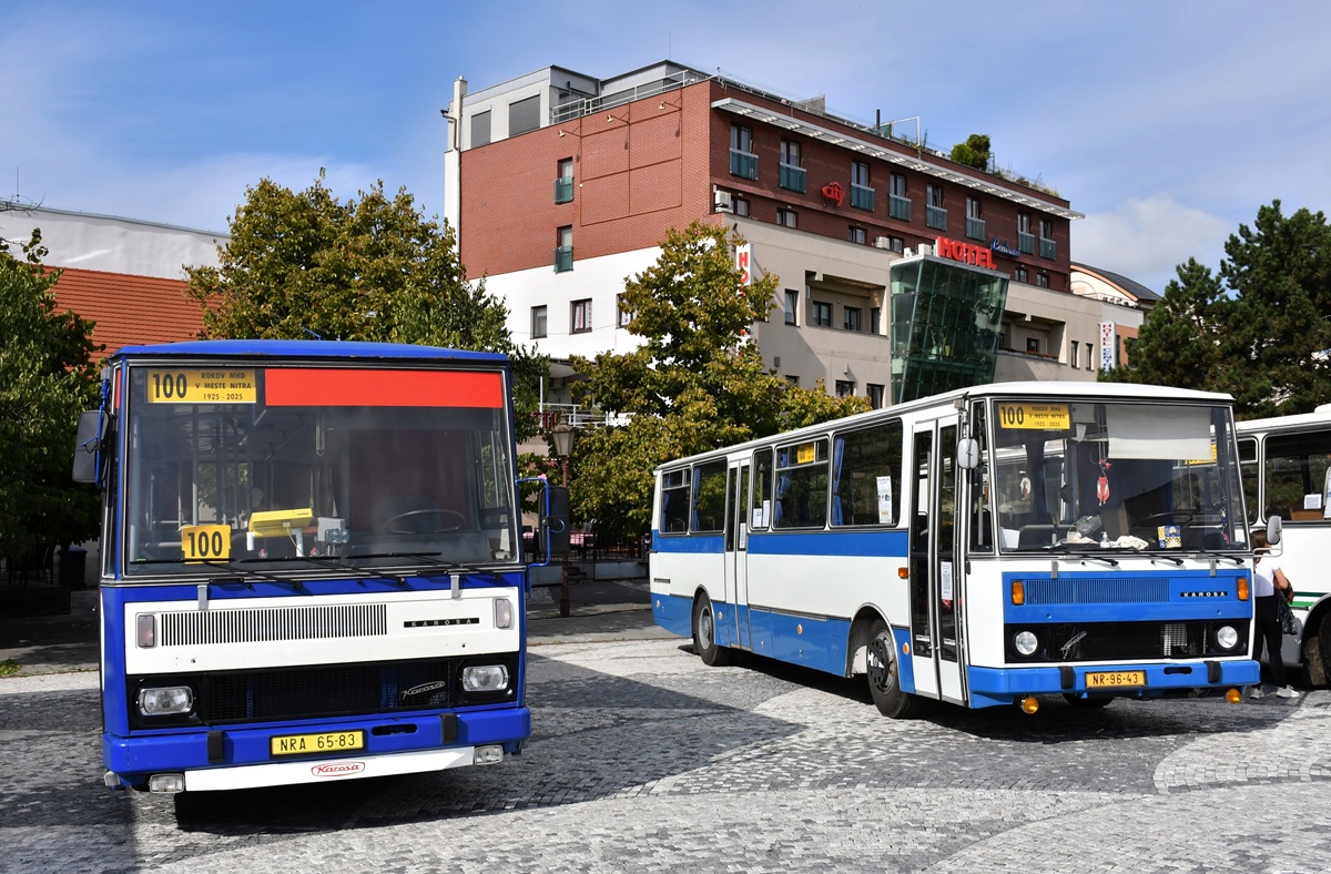 Bratislava, Karosa C734.00 # BL-563UG; Trnava, Karosa B732.1654 # TT-939JB