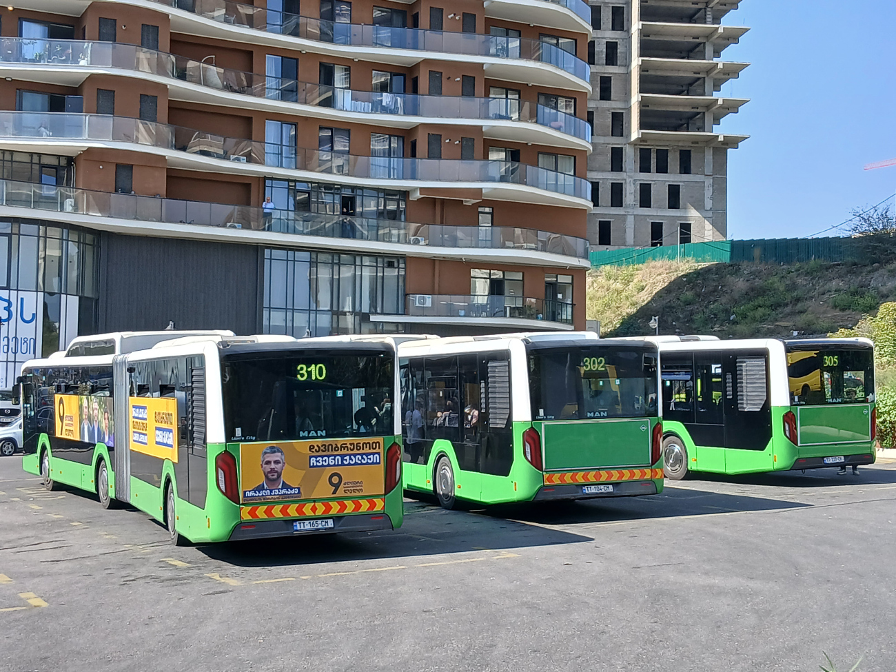 Tbilisi, MAN 18G Lion's City NG320 # TT-165-CM; Tbilisi, MAN 18G Lion's City NG320 # TT-104-CM; Tbilisi, MAN 18G Lion's City NG320 # TT-227-CM