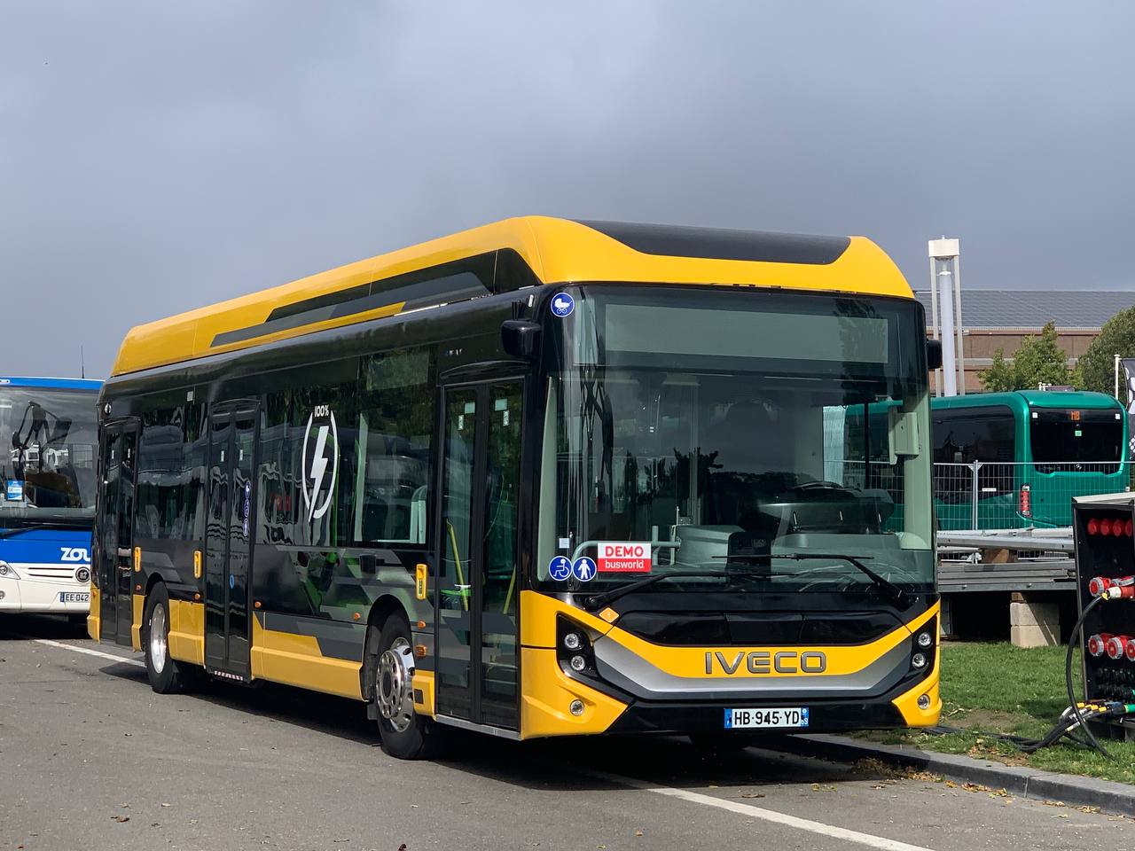 Lyon, IVECO E-Way 12M # HB-945-YD; Brussels — Busworld Bruxelles 2025