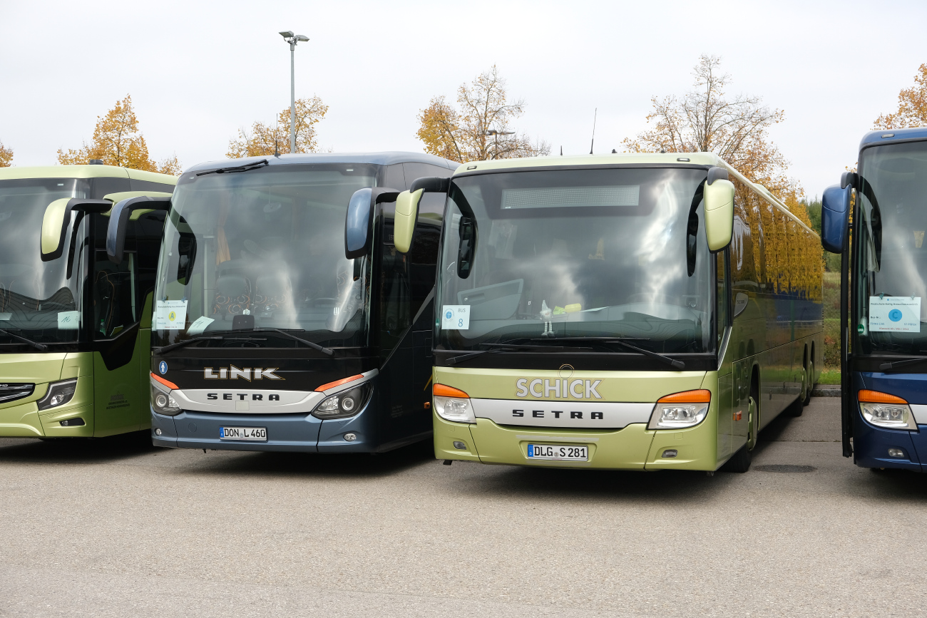 Donauwörth, Setra S517HD # DON-L 460; Dillingen an der Donau, Setra S419UL-GT # DLG-S 281