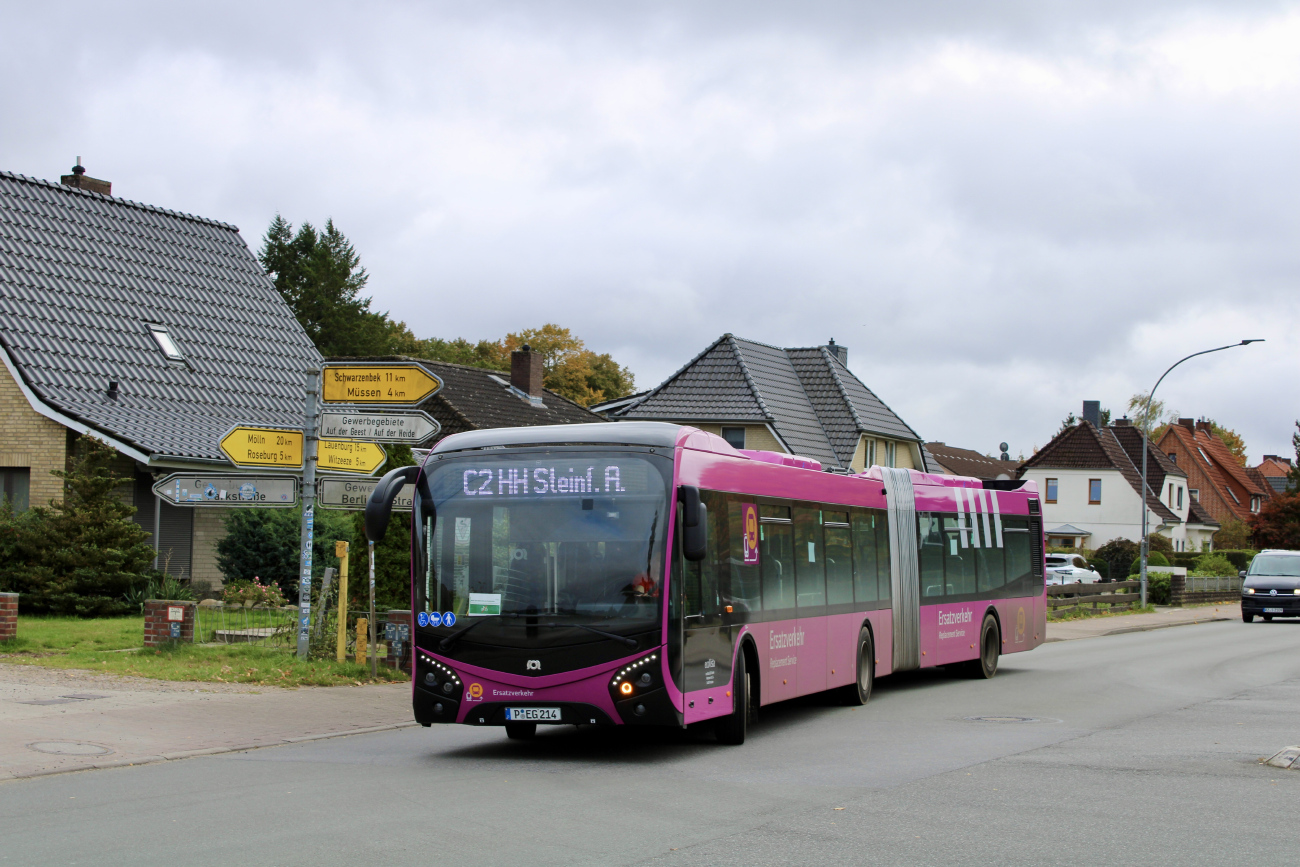 Potsdam, SOR NS 18 # P-EG 214; Potsdam — Ersatzverkehr der Generalsanierung Hamburg-Berlin 2025–2026