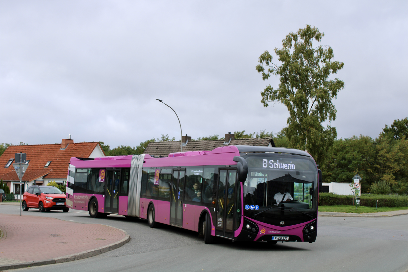 Potsdam, SOR NS 18 # P-EG 232; Potsdam — Ersatzverkehr der Generalsanierung Hamburg-Berlin 2025–2026
