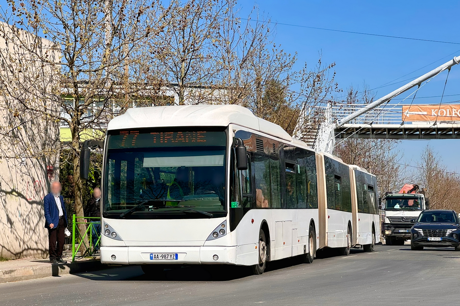 Tirana, Van Hool New AGG300 # 77