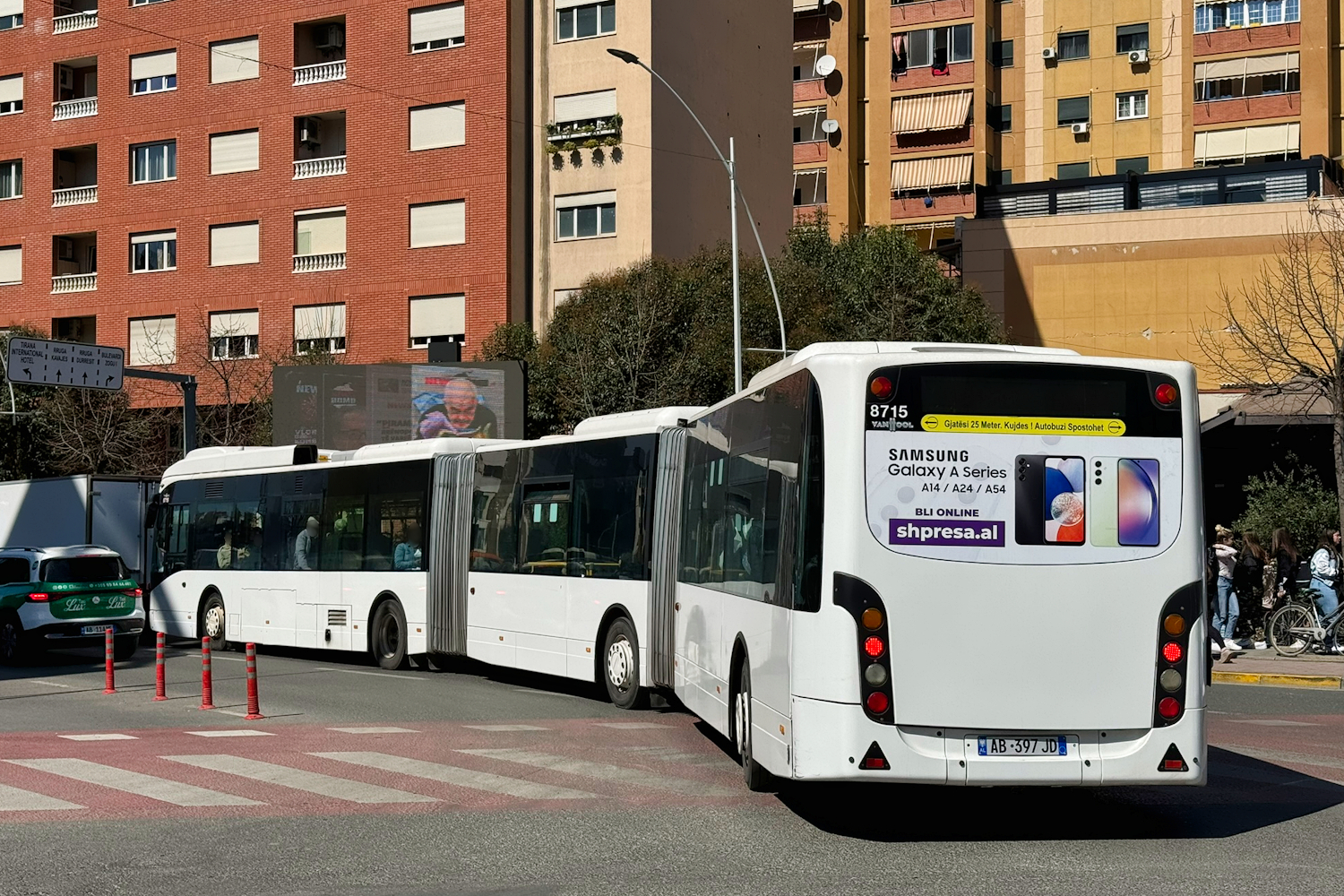 Tirana, Van Hool New AGG300 # 99