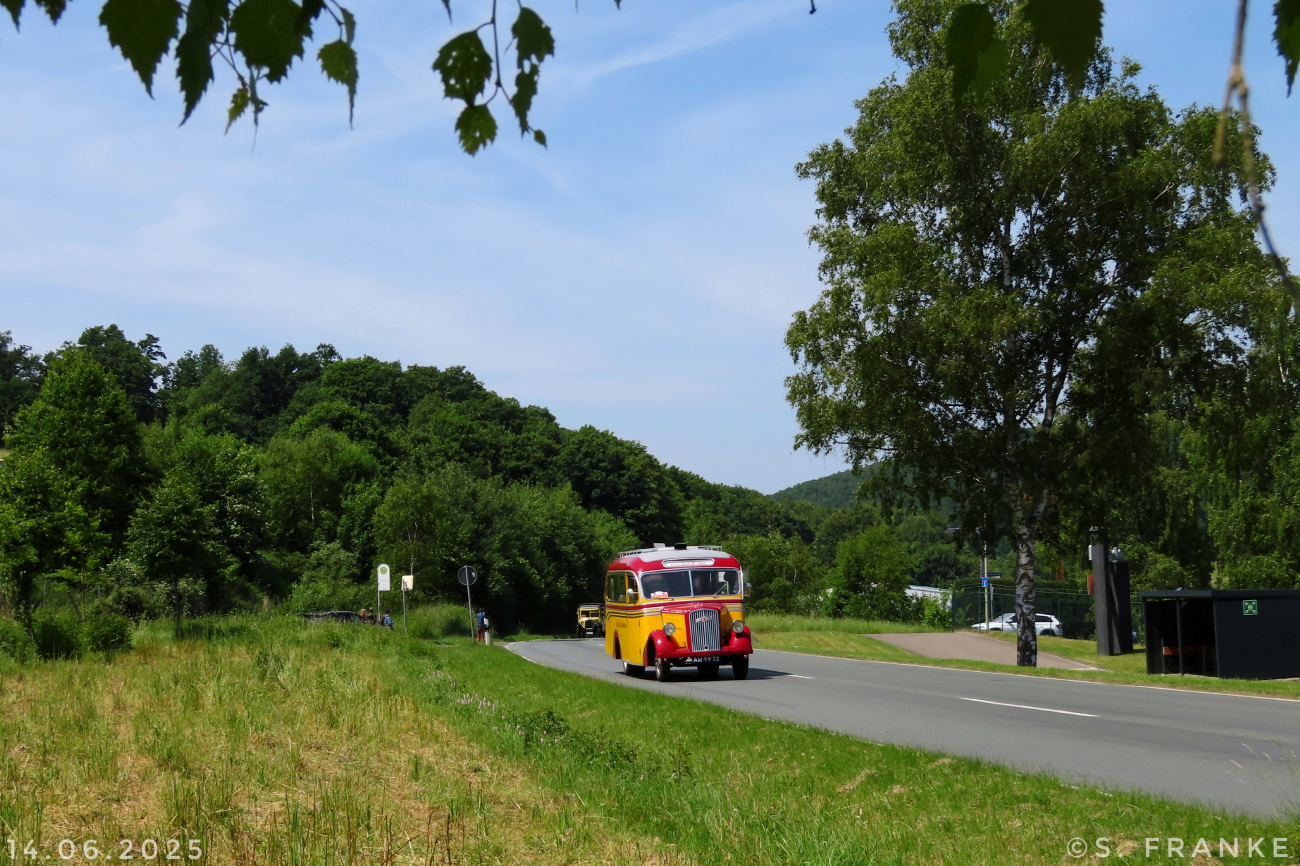 Netherlands, other, Opel Blitz # AM-99-32; Siegen — 130 Jahre erste Motor-Omnibus-Linie (Deuz-Netphen-Siegen)