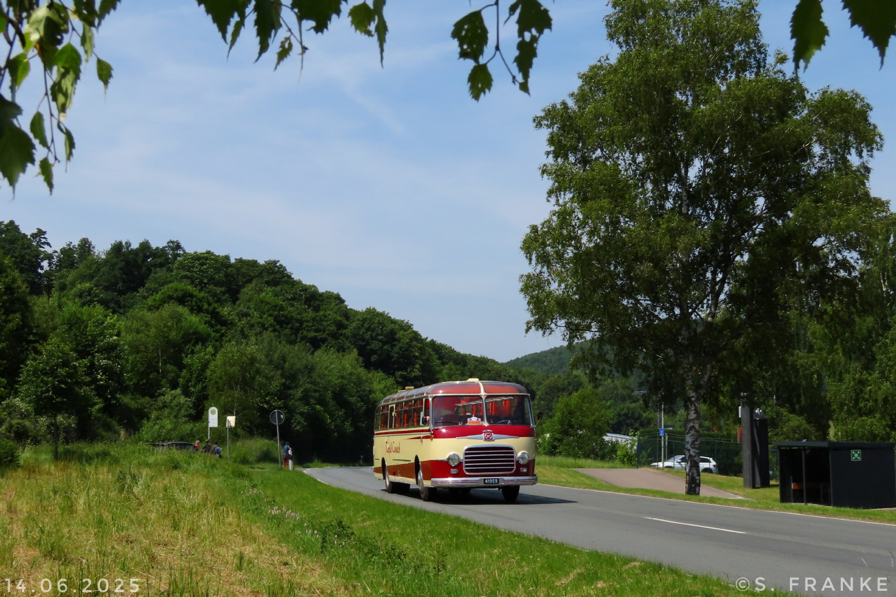 Remich, Setra S11 # 41959; Siegen — 130 Jahre erste Motor-Omnibus-Linie (Deuz-Netphen-Siegen)