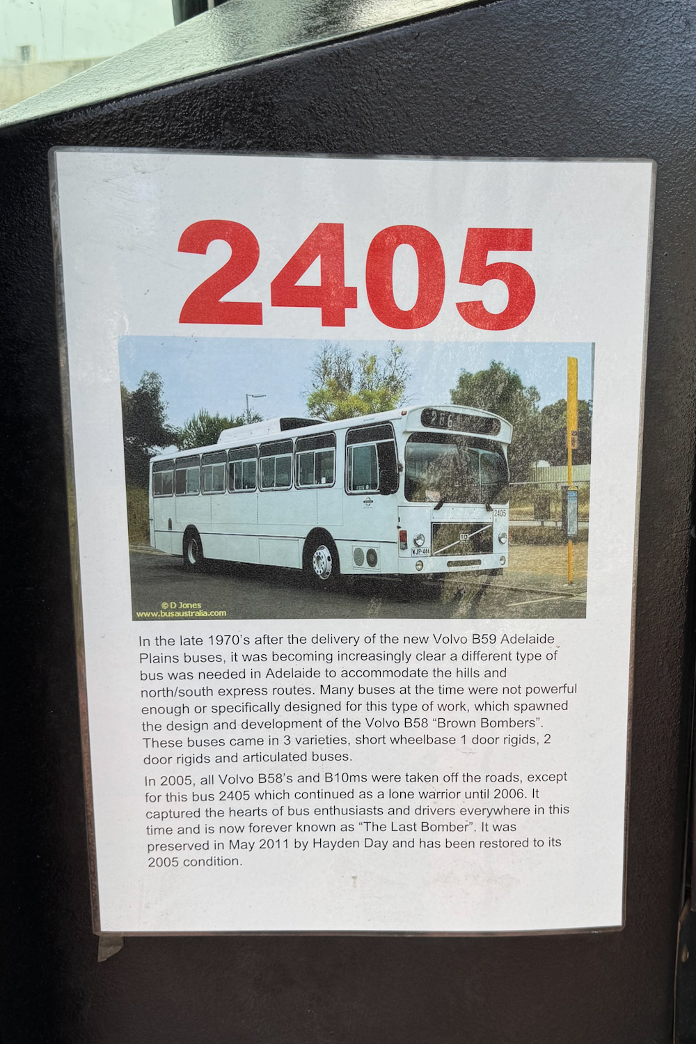 Adelaide, PMCSA # 2405; Other