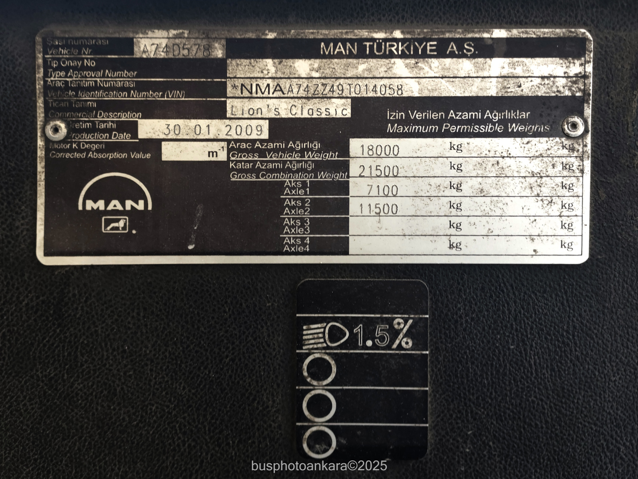 Анкара, MAN A74 Lion's Classic SL313 CNG № 09-589