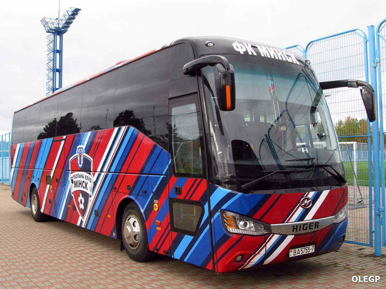 Minsk, Higer KLQ6128LQ No. ВА 5755-7; Buses of sport clubs and national teams