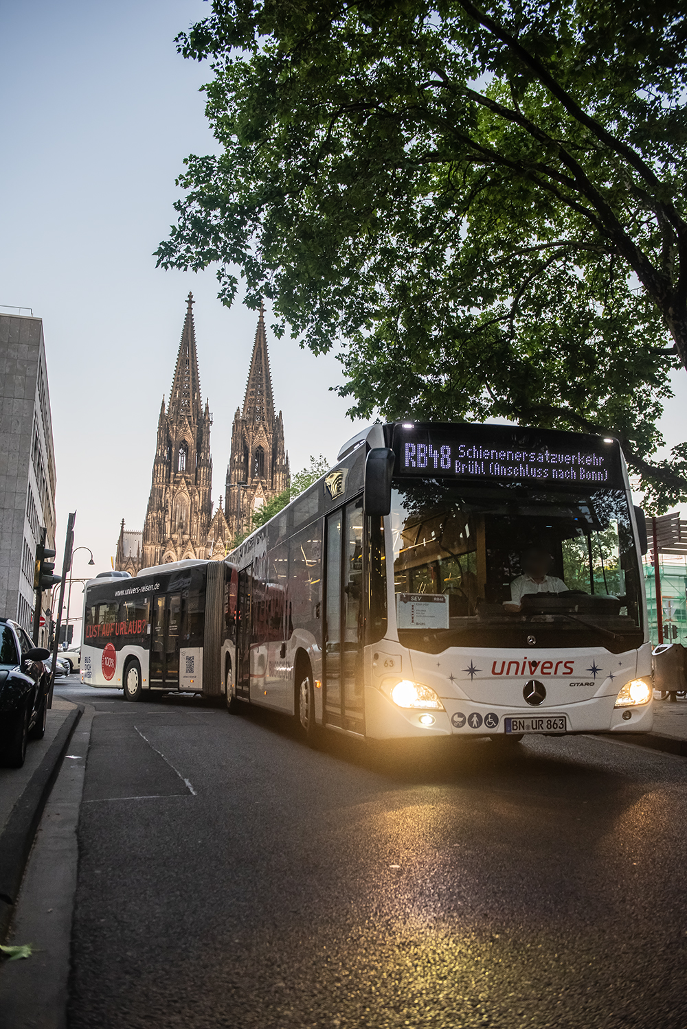Bonn, Mercedes-Benz Citaro C2 G # 63; Cologne — Rail Replacement "Linke Rheinstrecke" 05/2025