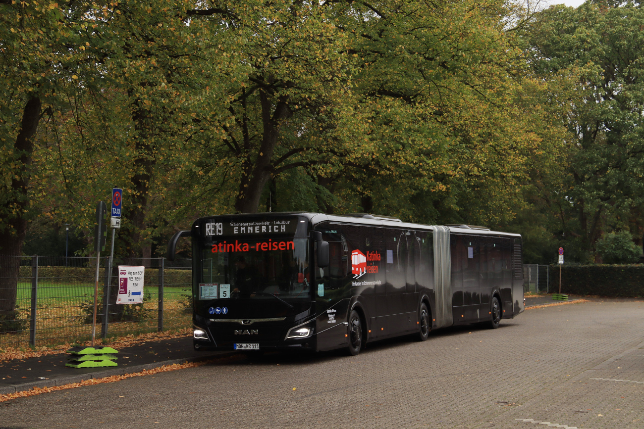 Düren, MAN 18C Lion's City NG*** # MON-KR 111; Oberhausen — Ersatzverkehr Generalsanierung Oberhausen — Emmerich