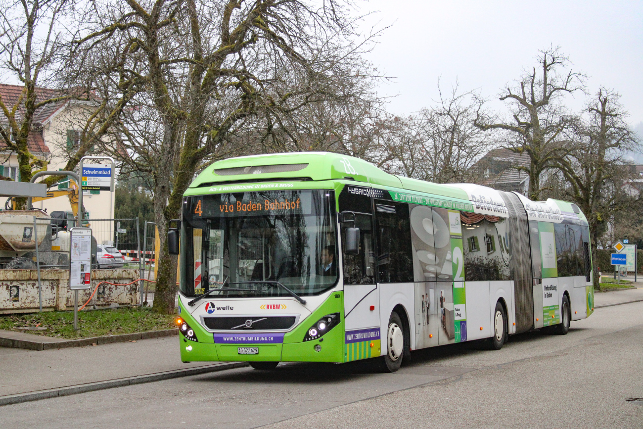 Baden, Volvo 7900A Hybrid # 180