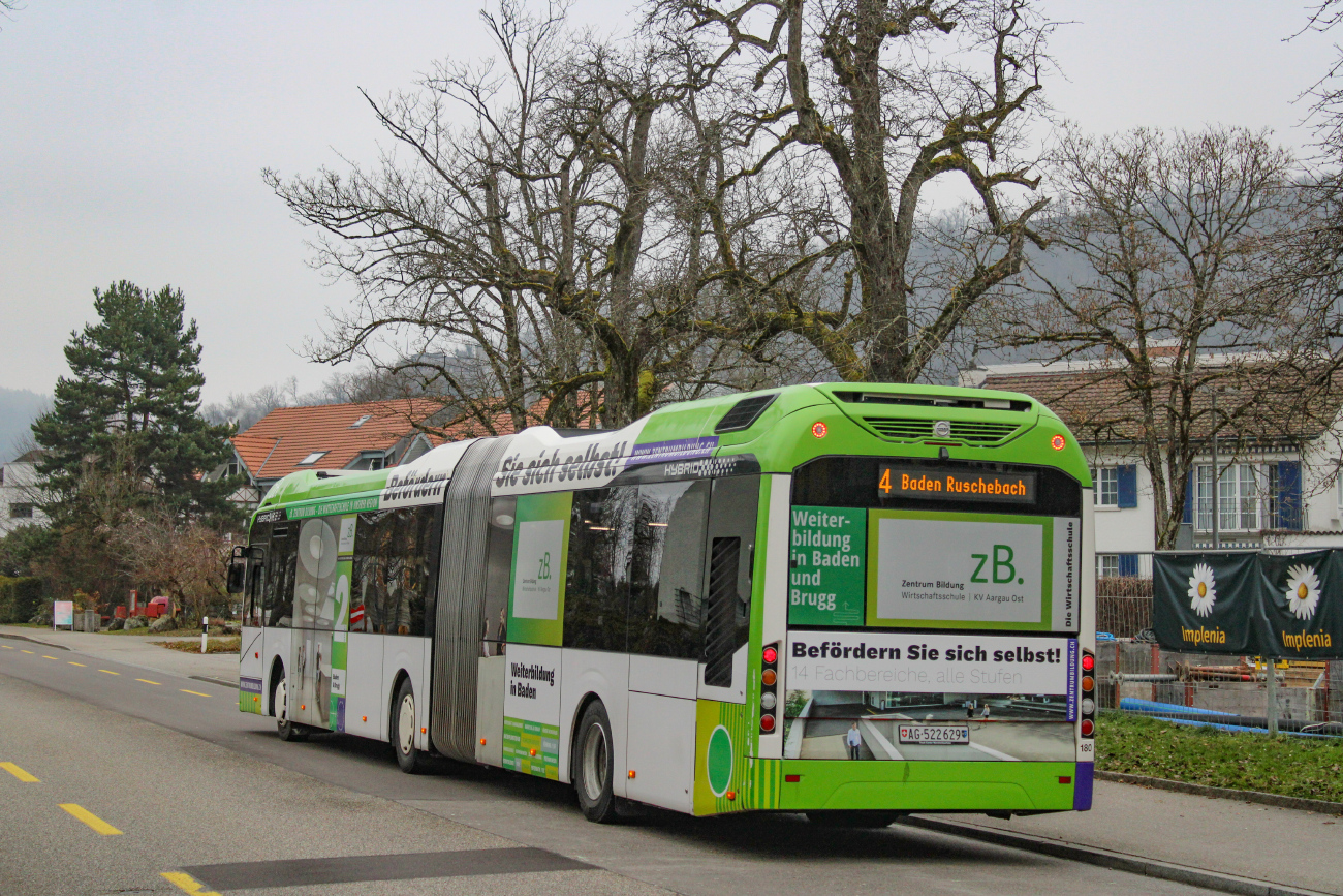 Baden, Volvo 7900A Hybrid # 180