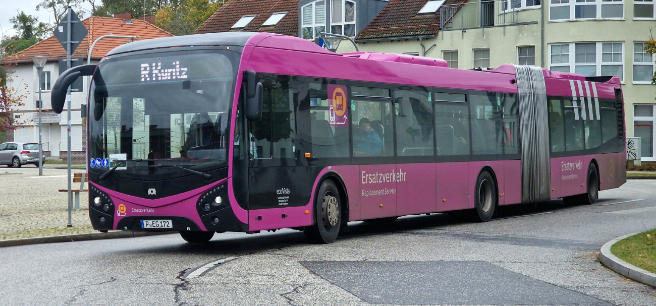 Potsdam, SOR NS 18 # P-EG 172; Potsdam — Ersatzverkehr der Generalsanierung Hamburg-Berlin 2025–2026